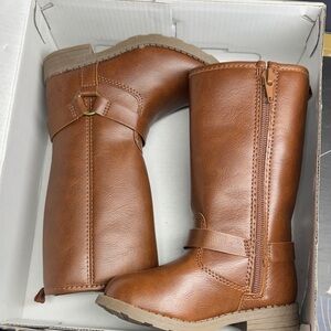 Carter's Tan Kids Boots with Side Zipper